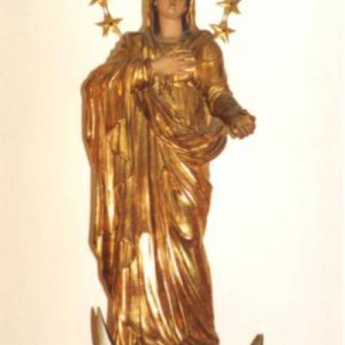 Figura Niepokalanej znajdująca się w Rzymie w Domu Generalnym Misjonarzy Oblatów